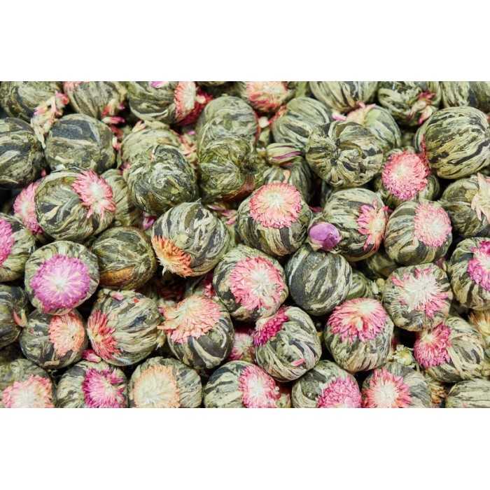 Organic Fairtrade blooming green tea & Jasmine & Amaranth & Calendu...
