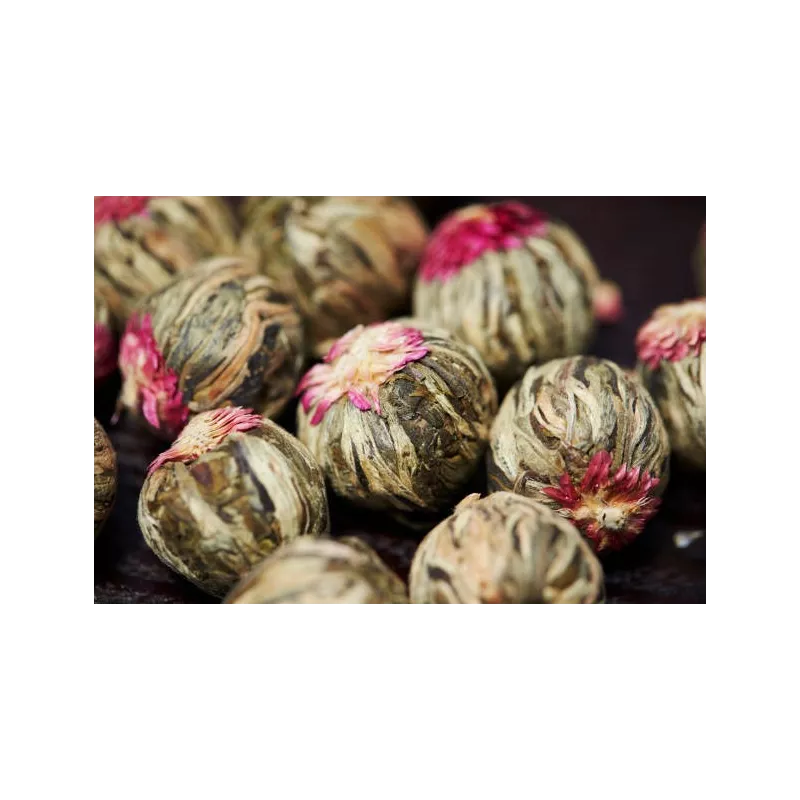 Organic Fairtrade blooming green tea & Jasmine & Amaranth & Calendu...