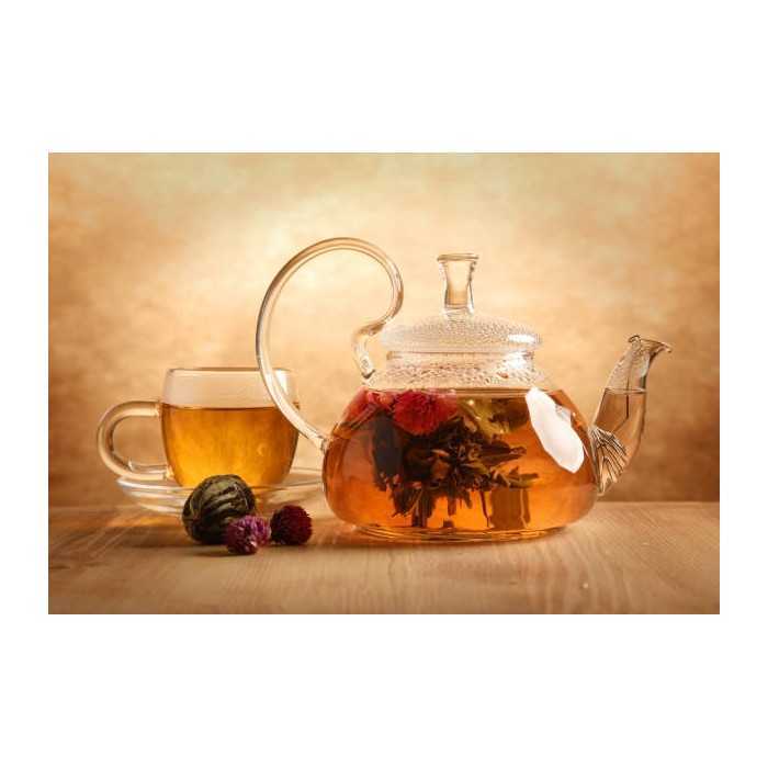 Organic Fairtrade blooming green tea & Jasmine & Amaranth & Calendu...