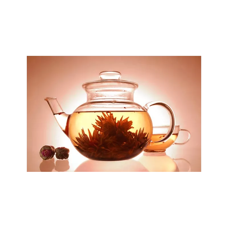 Organic Fairtrade blooming green tea & Jasmine & Amaranth & Calendu...