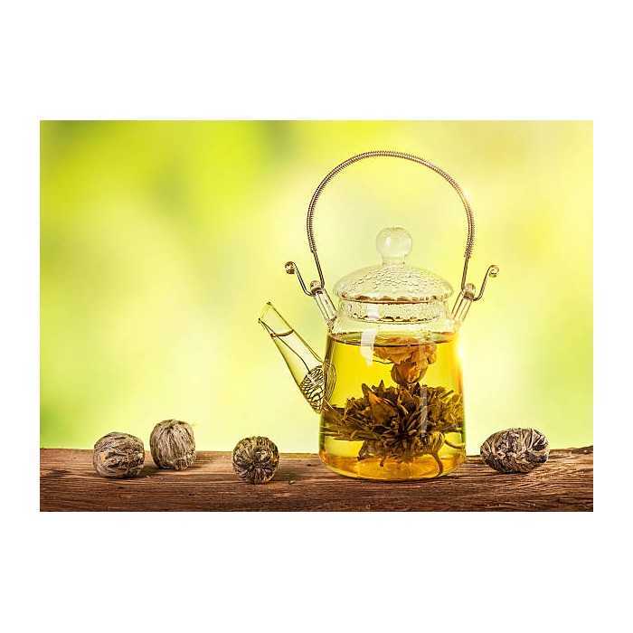 Organic Fairtrade blooming green tea & Jasmine & Amaranth & Calendu...