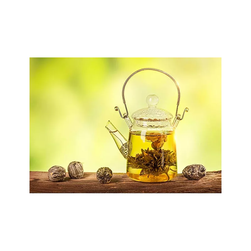 Organic Fairtrade blooming green tea & Jasmine & Amaranth & Calendu... Organic Fairtrade blooming green tea & Jasmine & Amaranth & Calendu...