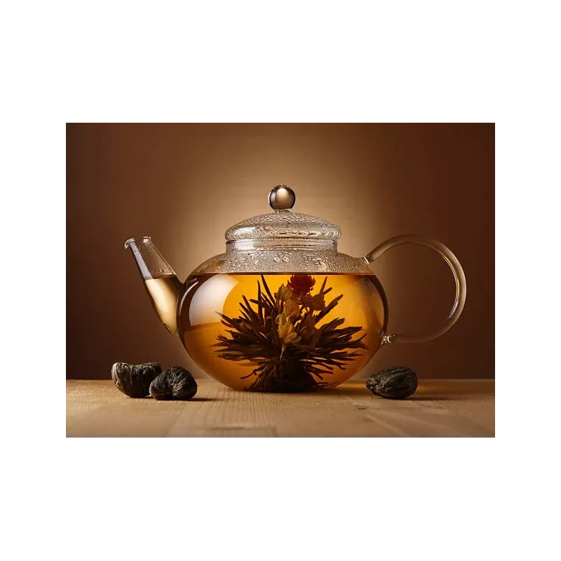 Organic & fairtrade blooming green tea & Jasmin & Chrysanthemum & A... Organic & fairtrade blooming green tea & Jasmin & Chrysanthemum & A...