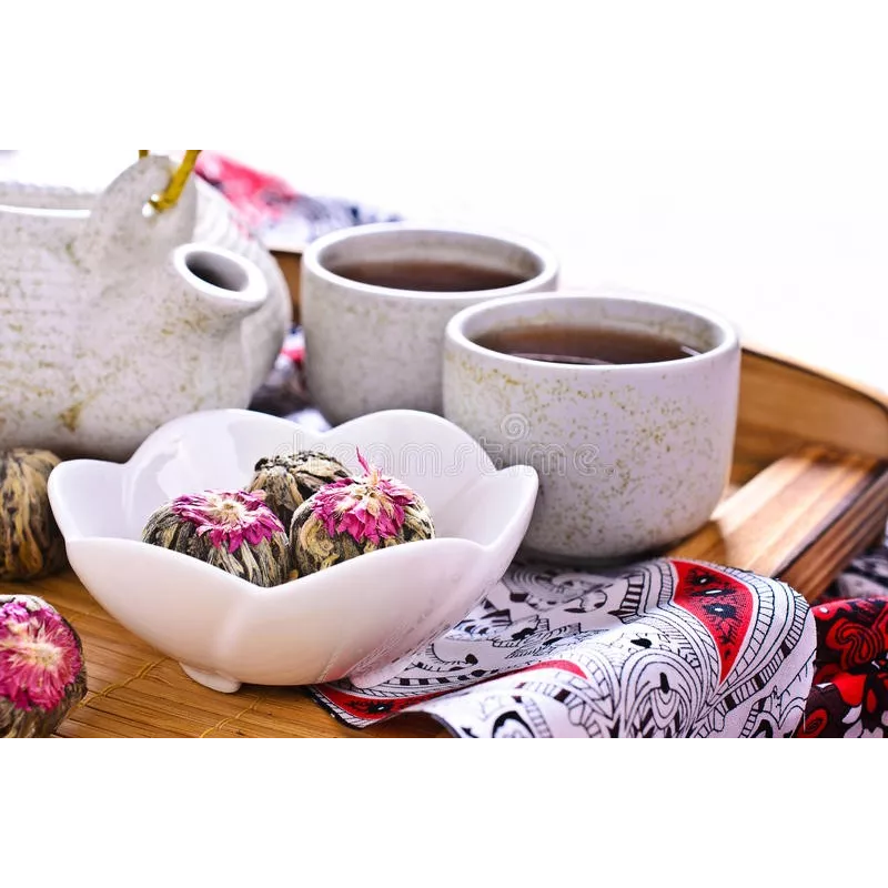Fleur de thé vert & jasmin & Osmanthe & Lys rouge bio & fairtrade -...
