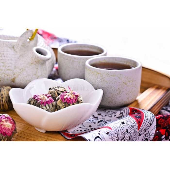 Organic & fairtrade blooming green tea & jasmine & osmanthus & Red ...