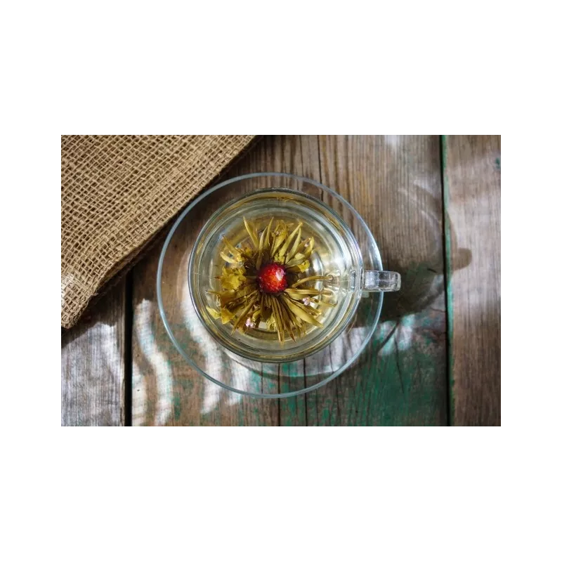 Fleur de thé vert & jasmin & Osmanthe & Lys rouge bio & fairtrade -...