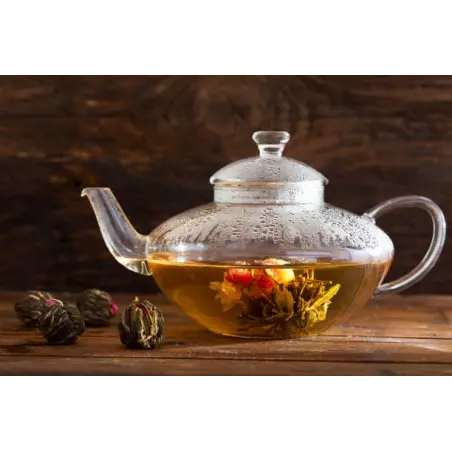 Fleur de thé vert & jasmin & Osmanthe & Lys rouge bio & fairtrade -...