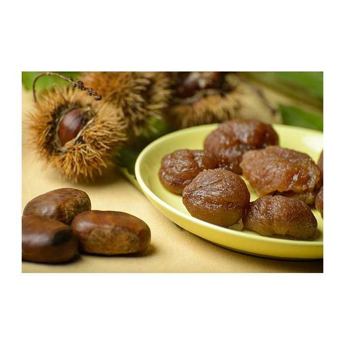 8 organic whole candied chestnuts PDO from Ardèche