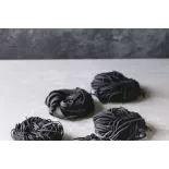 Tagliatelle à l'encre de seiche bio & artisanale de France - direct...