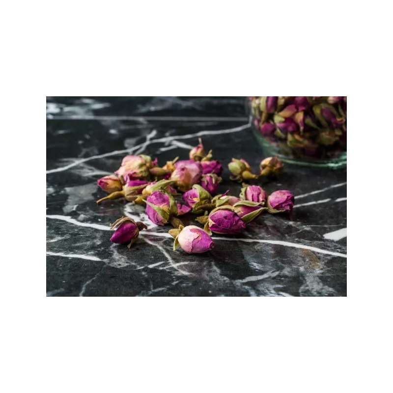 Bouton de rose séchée bio de Damas D'exception