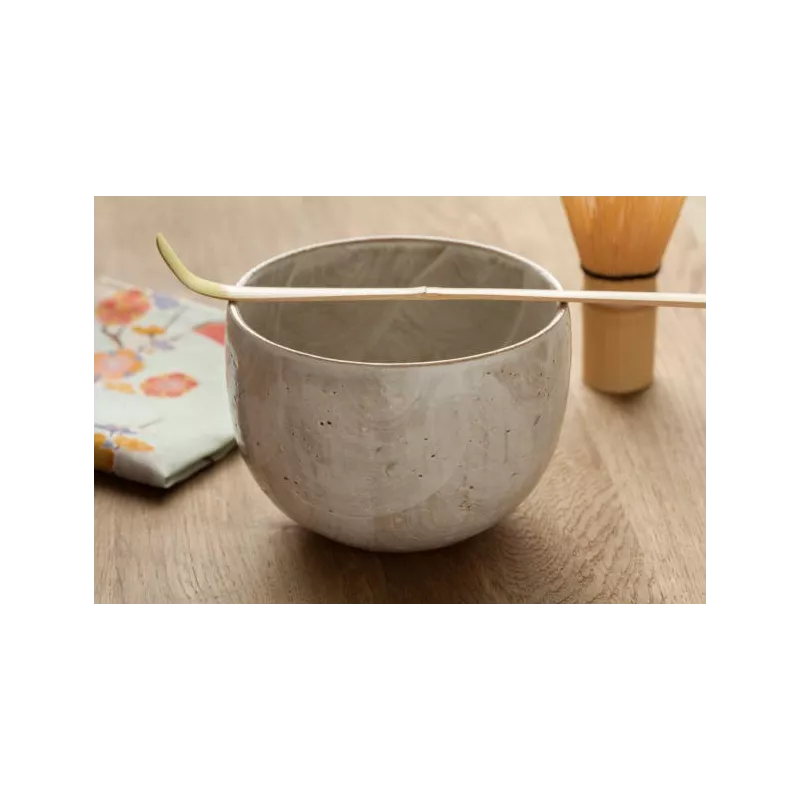 Chashaku ou spatule traditionnelle pour Matcha en bambou - Handmade