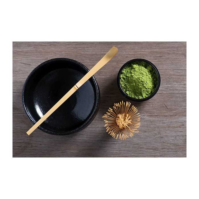 Traditional bamboo chashaku or spatula for Matcha - Handmade