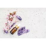 Rouleau de beauté & Gua Sha en améthyste pur pour le visage - Fait ...