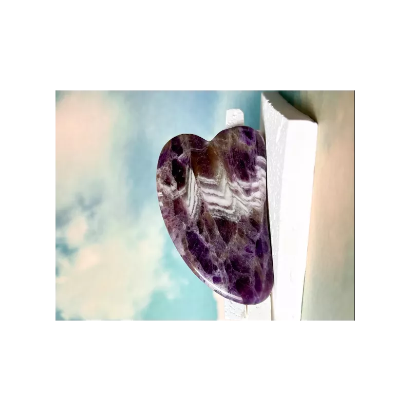 Pure Amethyst Gua Sha for the face - Handmade