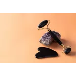 Gua Sha en améthyste pur pour le visage - Fait main