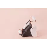 Gua sha & rouleau de beauté en quartz blanc pur pour le visage - Fa...