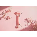 Rouleau de beauté de quartz rose pur pour le visage - Fait main