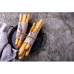 Organic gluten-free & vegan breadsticks with chickpeas from Vauclus...