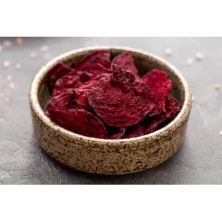 Organic beetroot chips vegan & without frying from Spain - Direct p...
