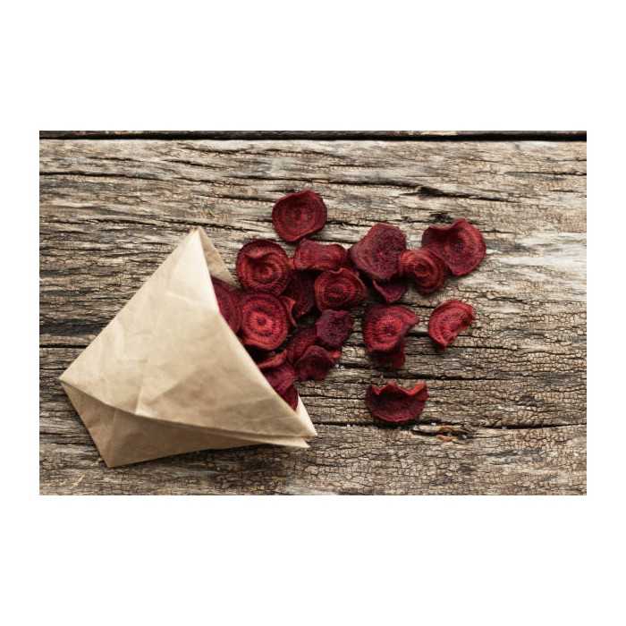 Organic beetroot chips vegan & without frying from Spain - Direct p...