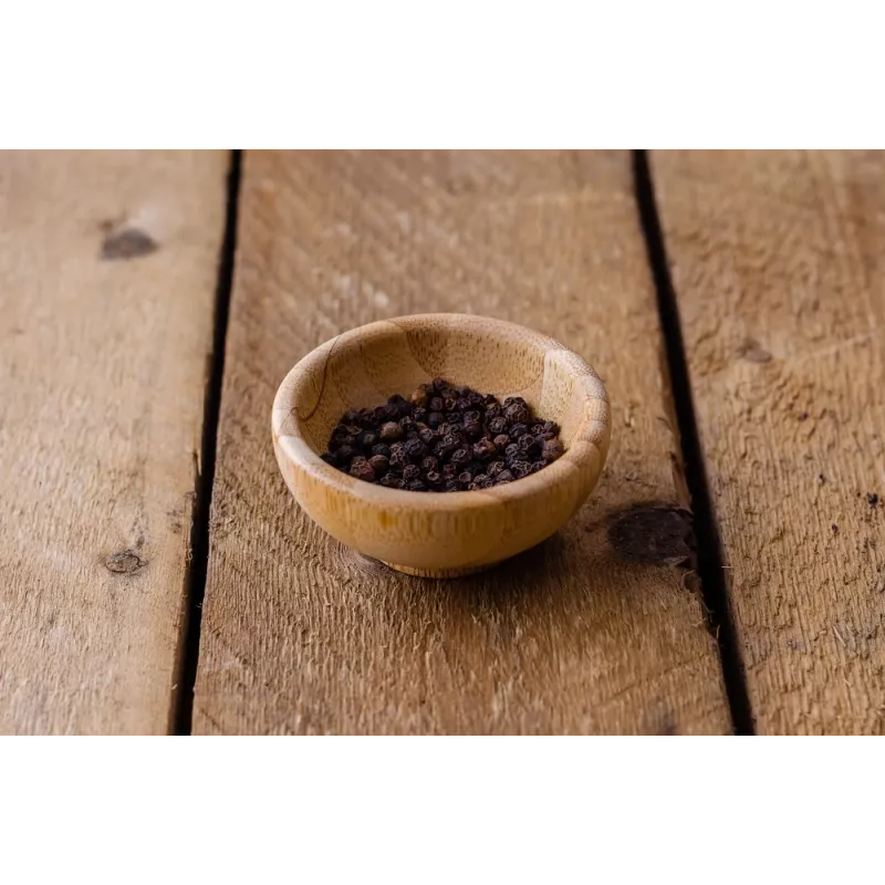 Organic fairtrade black pepper PGI from Kampot - direct producer