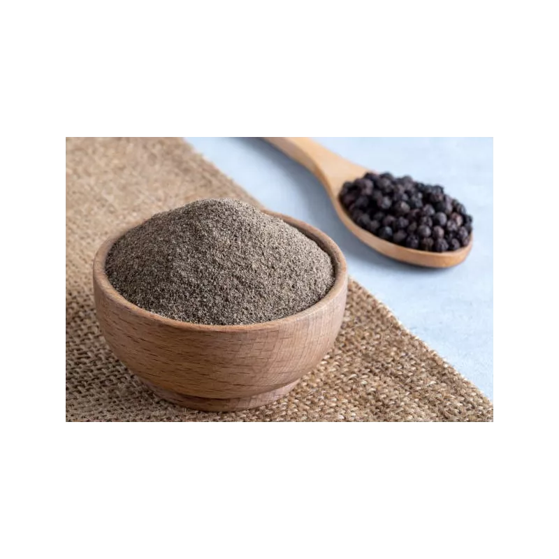 Organic fairtrade ground black pepper PGI from Kampot - direct prod...
