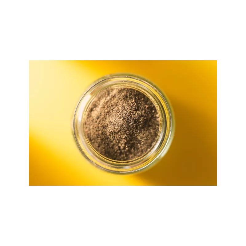 Organic fairtrade ground black pepper PGI from Kampot - direct prod...