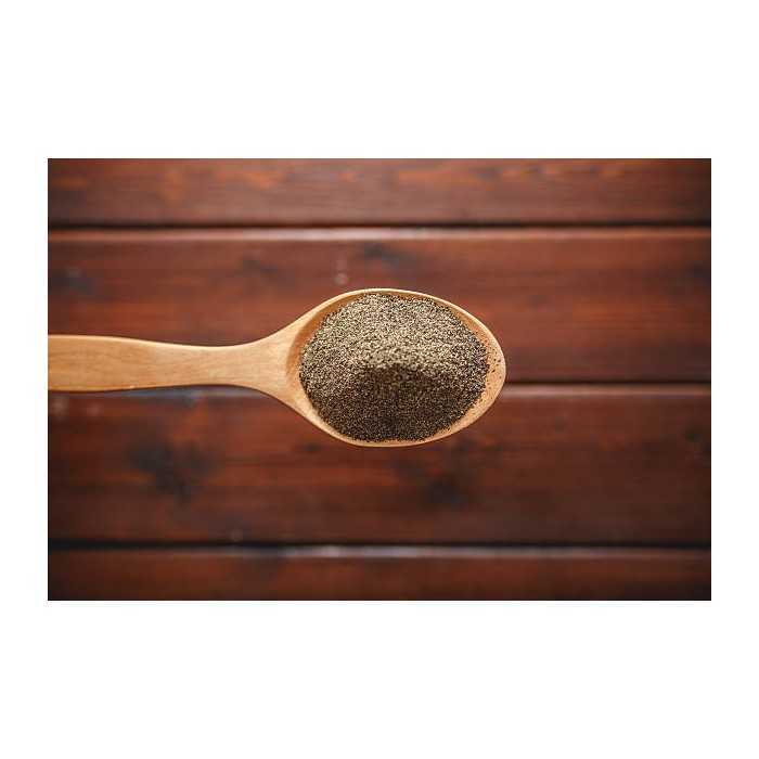 Organic fairtrade ground black pepper PGI from Kampot - direct prod...