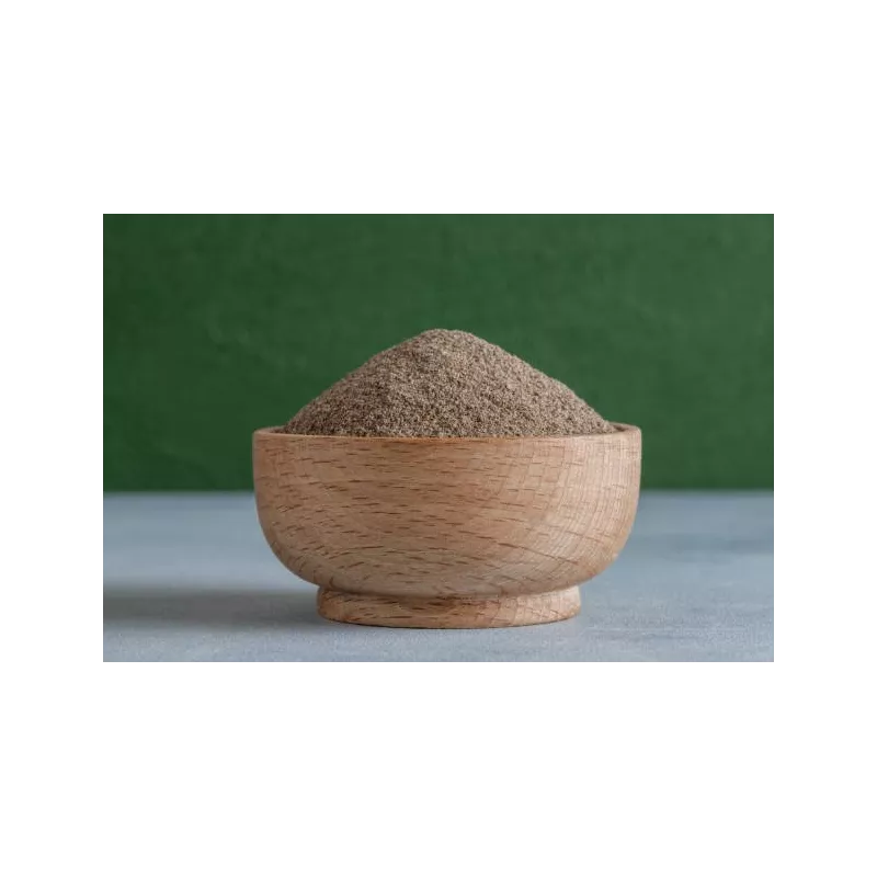 Organic fairtrade ground black pepper PGI from Kampot - direct prod...