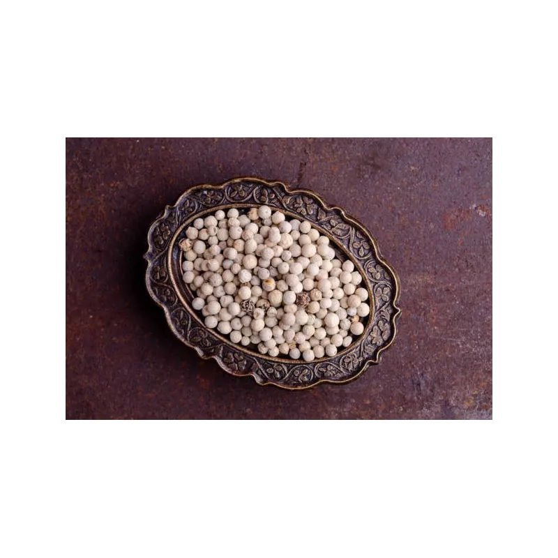 Organic fairtrade white pepper PGI from Kampot - direct producer Organic fairtrade white pepper PGI from Kampot - direct producer