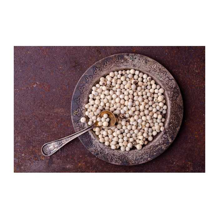 Organic fairtrade white pepper PGI from Kampot - direct producer