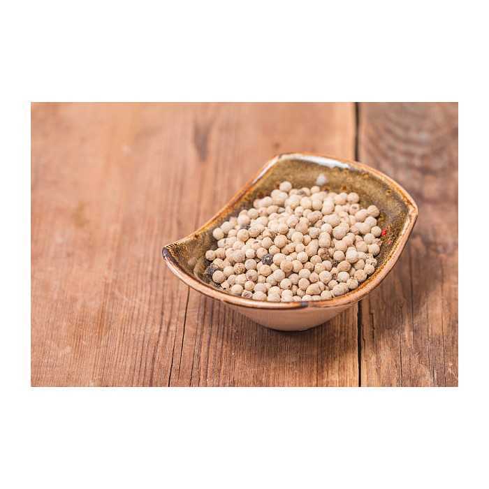 Organic fairtrade white pepper PGI from Kampot - direct producer