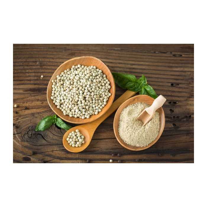 Organic fairtrade ground white pepper PGI from Kampot - Direct prod...