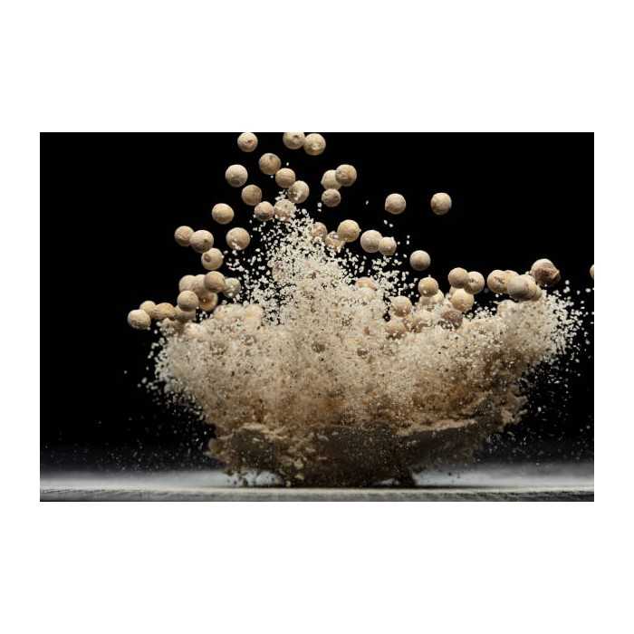 Organic fairtrade ground white pepper PGI from Kampot - Direct prod...