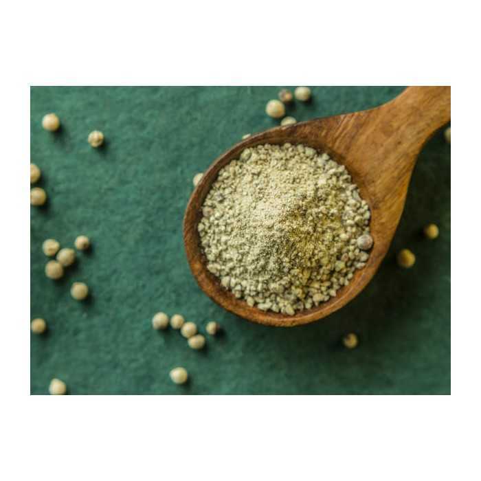 Organic fairtrade ground white pepper PGI from Kampot - Direct prod...
