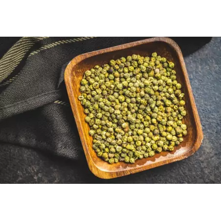 Organic fairtrade green pepper PGI from Kampot - direct producer