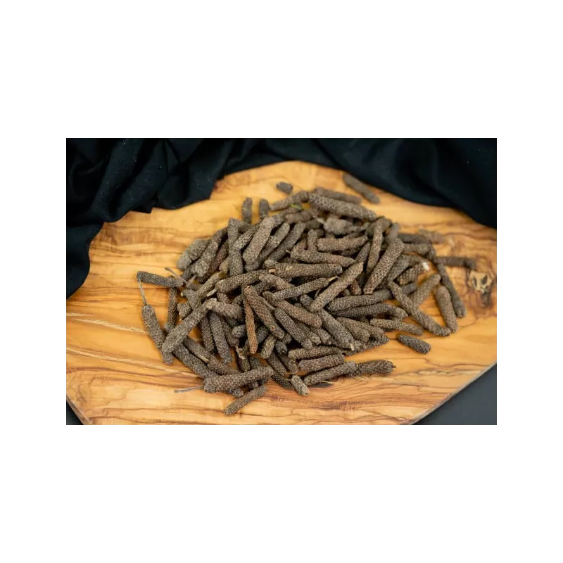 Organic fairtrade black piper longum PGI from Kampot - direct producer