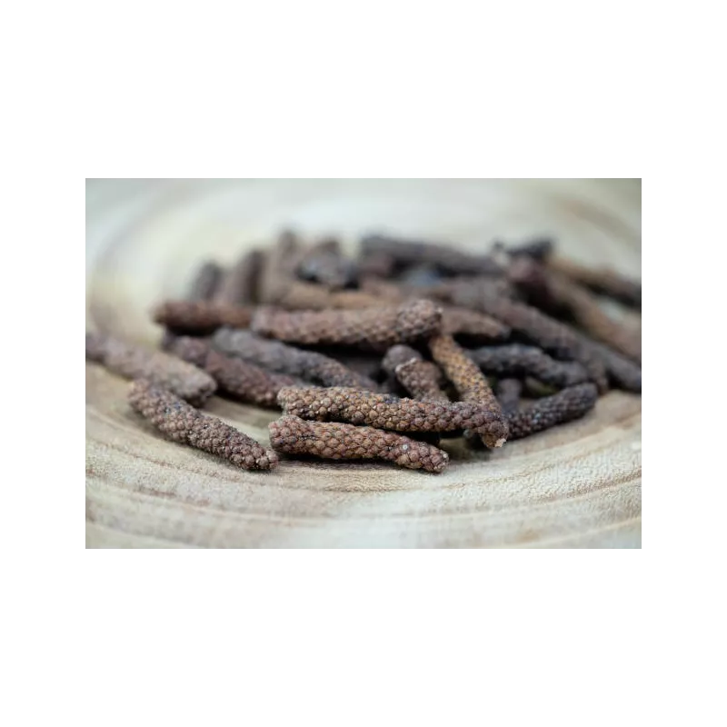 Organic fairtrade red piper longum PGI from Kampot - direct producer