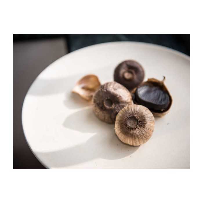 Natural black garlic made with garlic Label rouge PGI from Lautrec ...