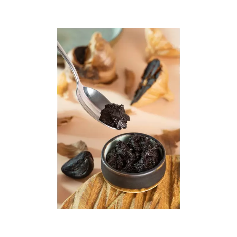 Pâte d'ail noir Bio IGP de Lomagne en France - Direct Producteur Pâte d'ail noir Bio IGP de Lomagne en France - Direct Producteur