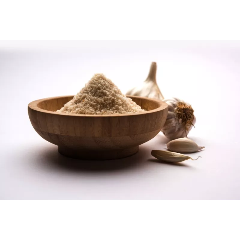 Organic garlic in semolina from France