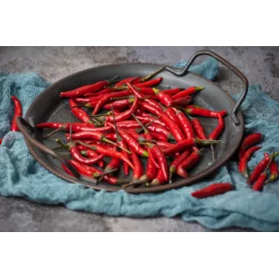 Piment langue d'oiseau ou pili-pili entier fumé Bio & fairtrade de ...