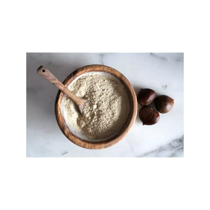 Farine de châtaigne Bio AOP d'Ardèche sans gluten - Direct producteur