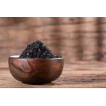 Caviar of Black salt Black lava from Hawaï