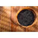 Caviar of Black salt Black lava from Hawaï