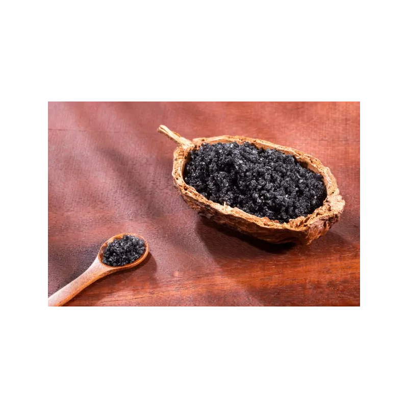 Caviar of Black salt Black lava from Hawaï