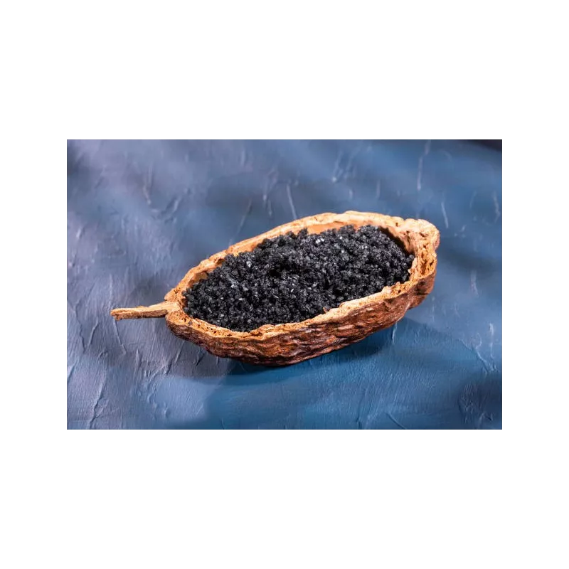 Caviar of Black salt Black lava from Hawaï
