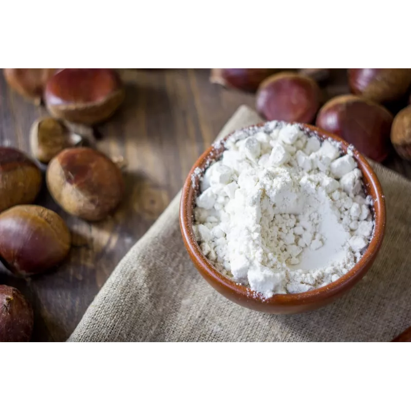 Farine de châtaigne Bio AOP d'Ardèche sans gluten - Direct producteur Farine de châtaigne Bio AOP d'Ardèche sans gluten - Direct producteur