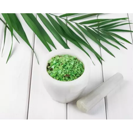 Cristaux de Sel vert jade au bambou bio d'Hawaï premium