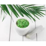 Cristaux de Sel vert jade au bambou bio d'Hawaï premium